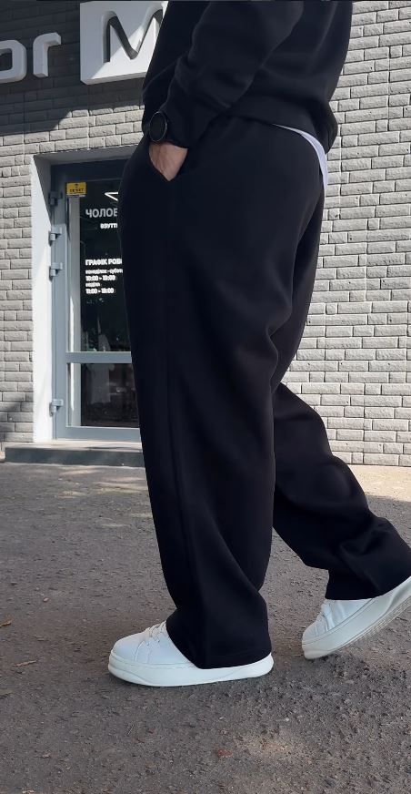 Ensemble Molletonné Premium – Sweat Zip + Pantalon (Gris / Noir)