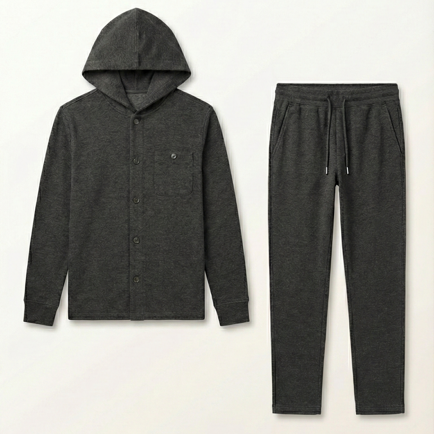 Ensemble Premium Hiver en Piqué - Veste à Capuche & Pantalon