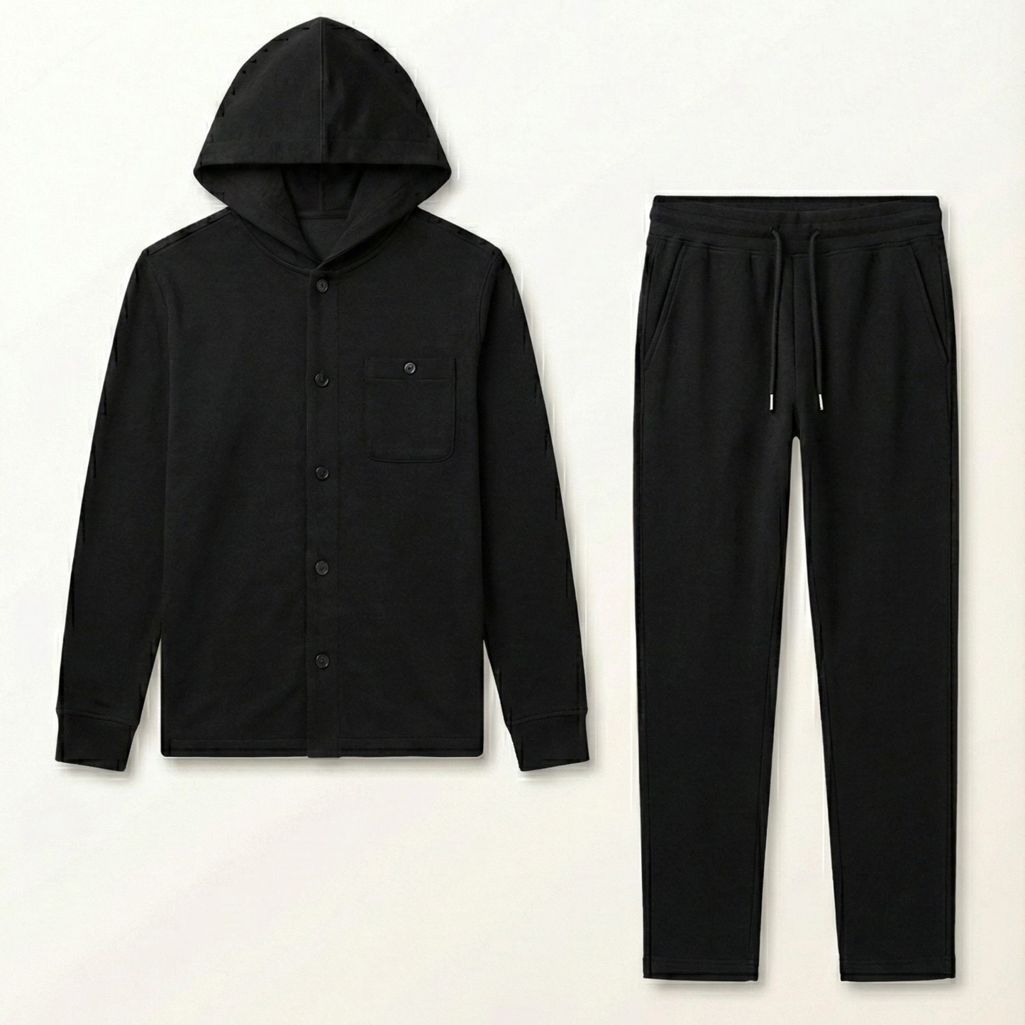 Ensemble Premium Hiver en Piqué - Veste à Capuche & Pantalon