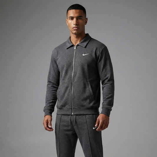 Ensemble Signature Piqué - Veste Col Polo & Pantalon Ajusté